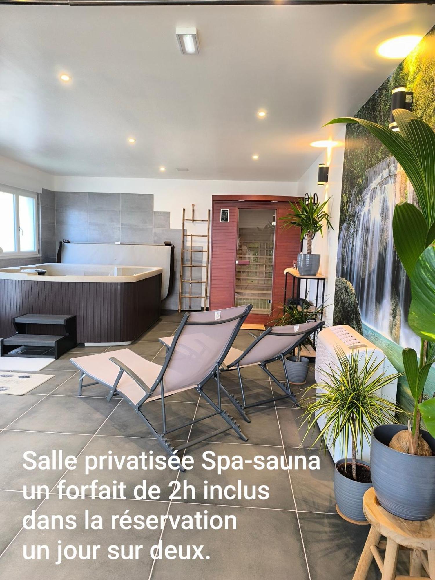 Gite Bonheur Et Charme Spa-Sauna Forfait 2H Inclus كينتزهيم المظهر الخارجي الصورة